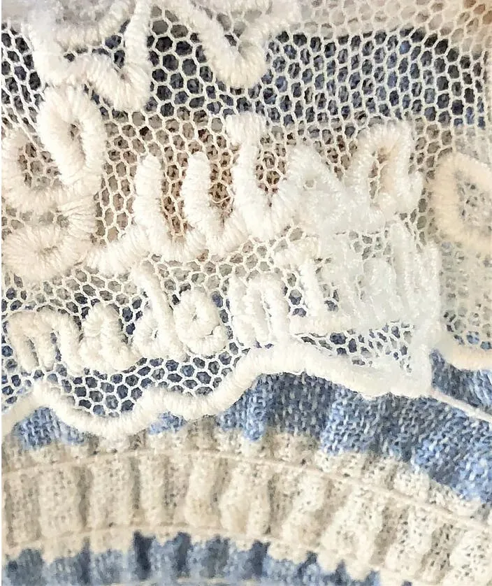 00's Broderie Anglaise Smocking Dress by Luisa