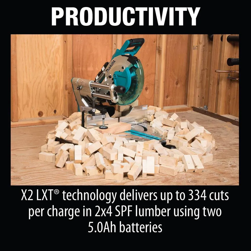 18-Volt Lithium-Ion Brushless Cordless 10 in. Dual-Bevel Sliding Compound Miter Saw and Compact Folding Miter Saw Stand