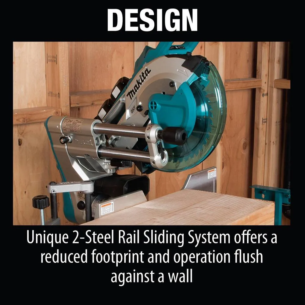 18-Volt Lithium-Ion Brushless Cordless 10 in. Dual-Bevel Sliding Compound Miter Saw and Compact Folding Miter Saw Stand