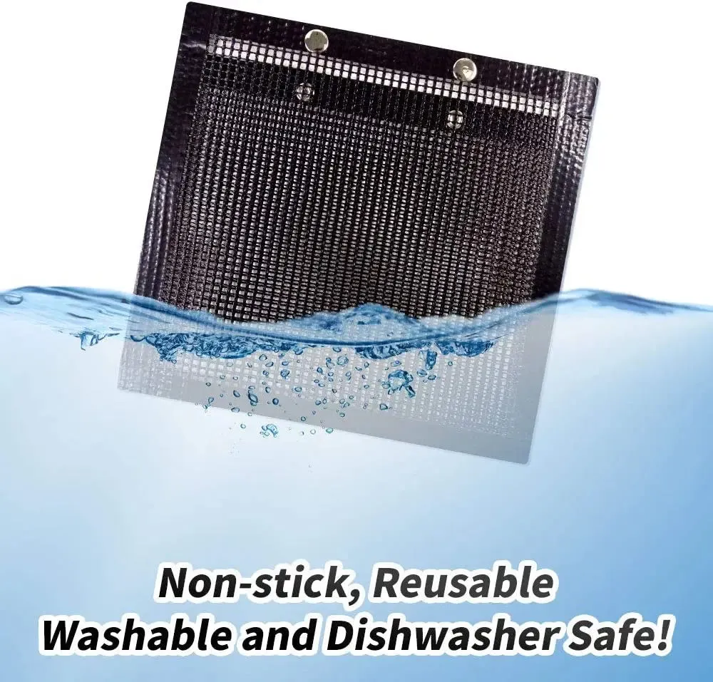 2 Pcs BBQ Grill Mesh Bag