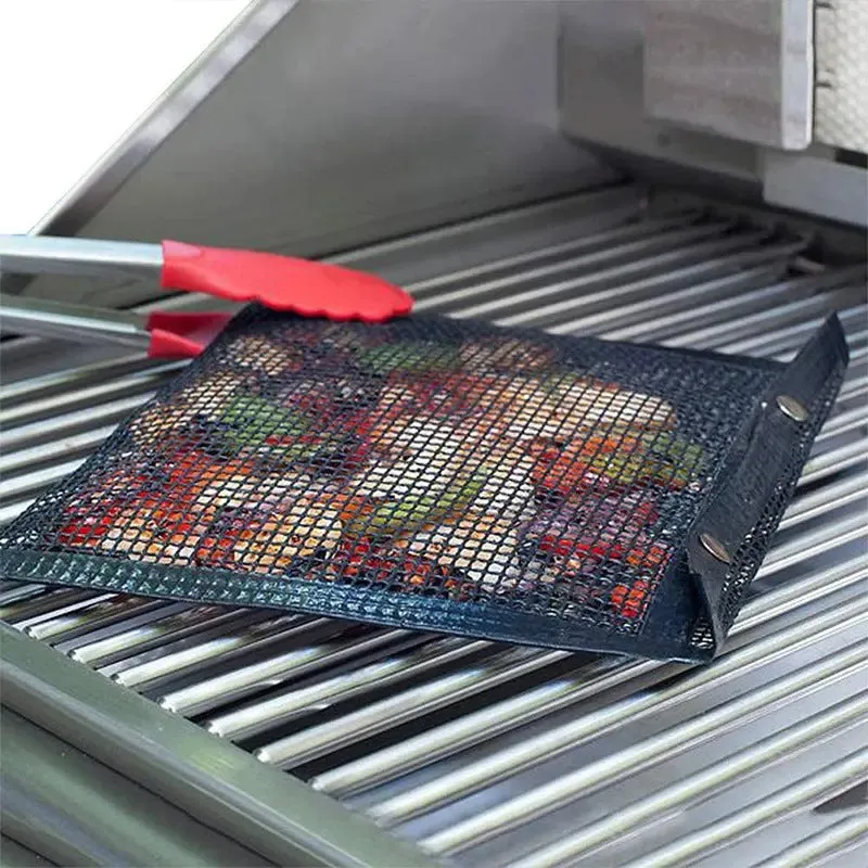 2 Pcs BBQ Grill Mesh Bag