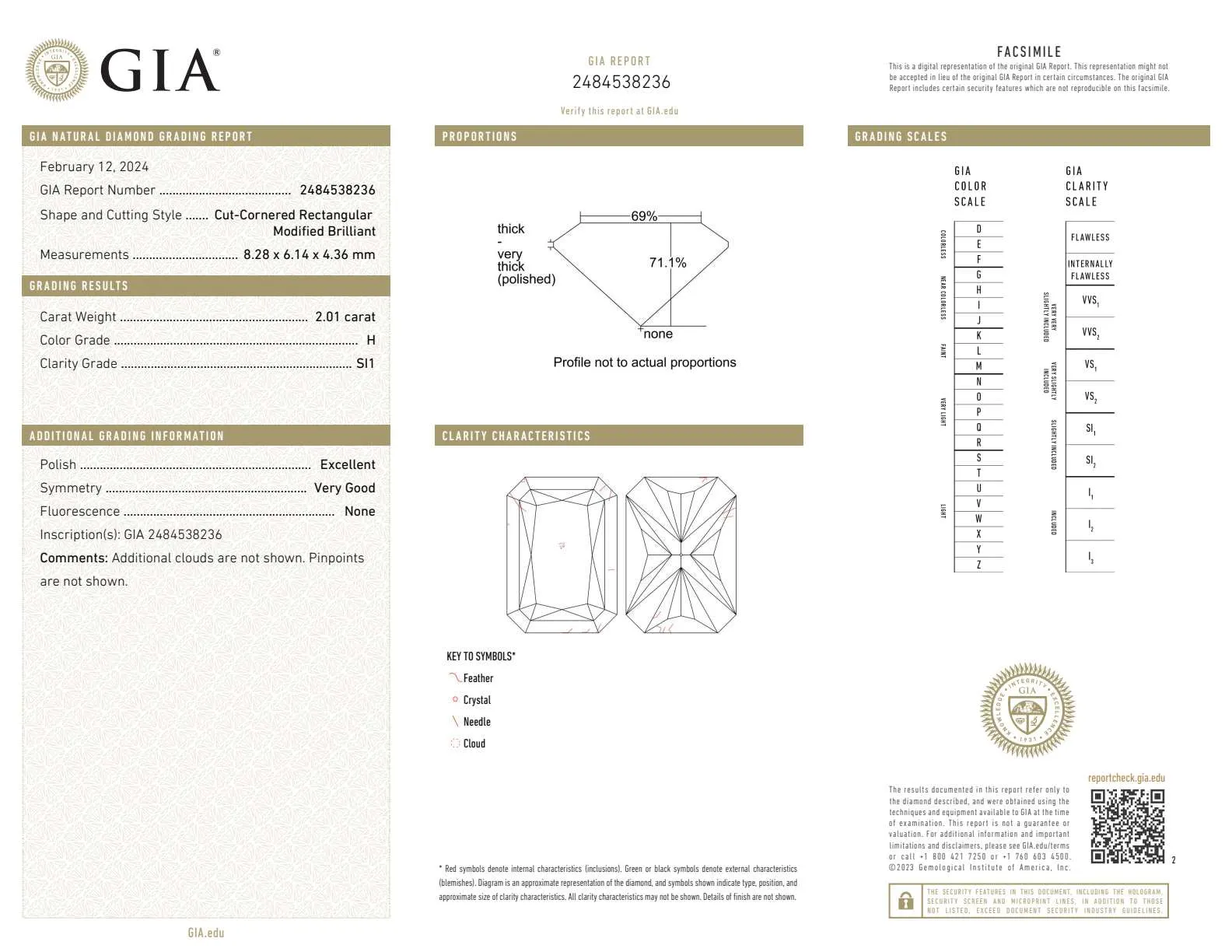 2.01CT H SI1 Radiant GIA#2484538236
