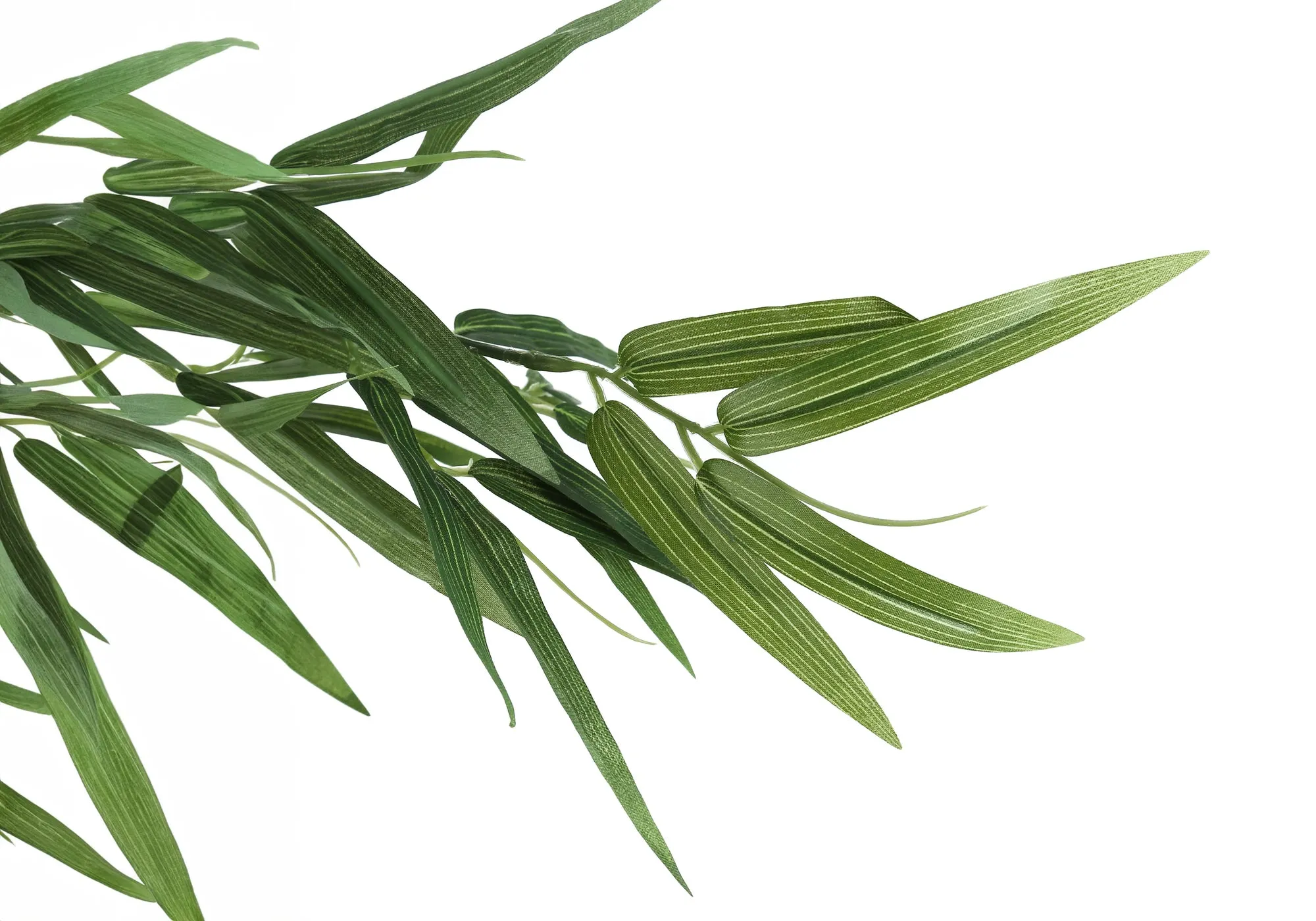 50" Tall Faux Bamboo Tree: Indoor Artificial Plant, Decorative Greenery with Black Pot
