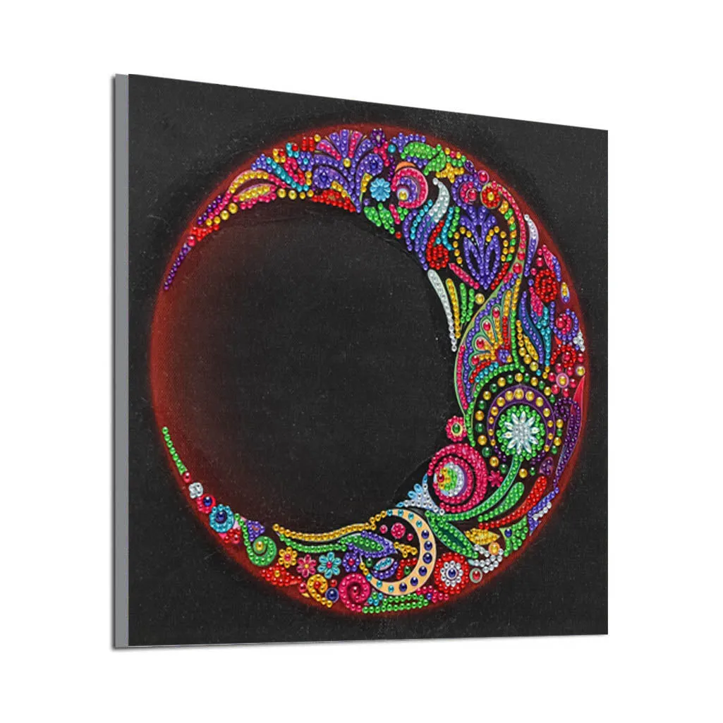 5D DIY Special Shaped  -Moon 30*30CM