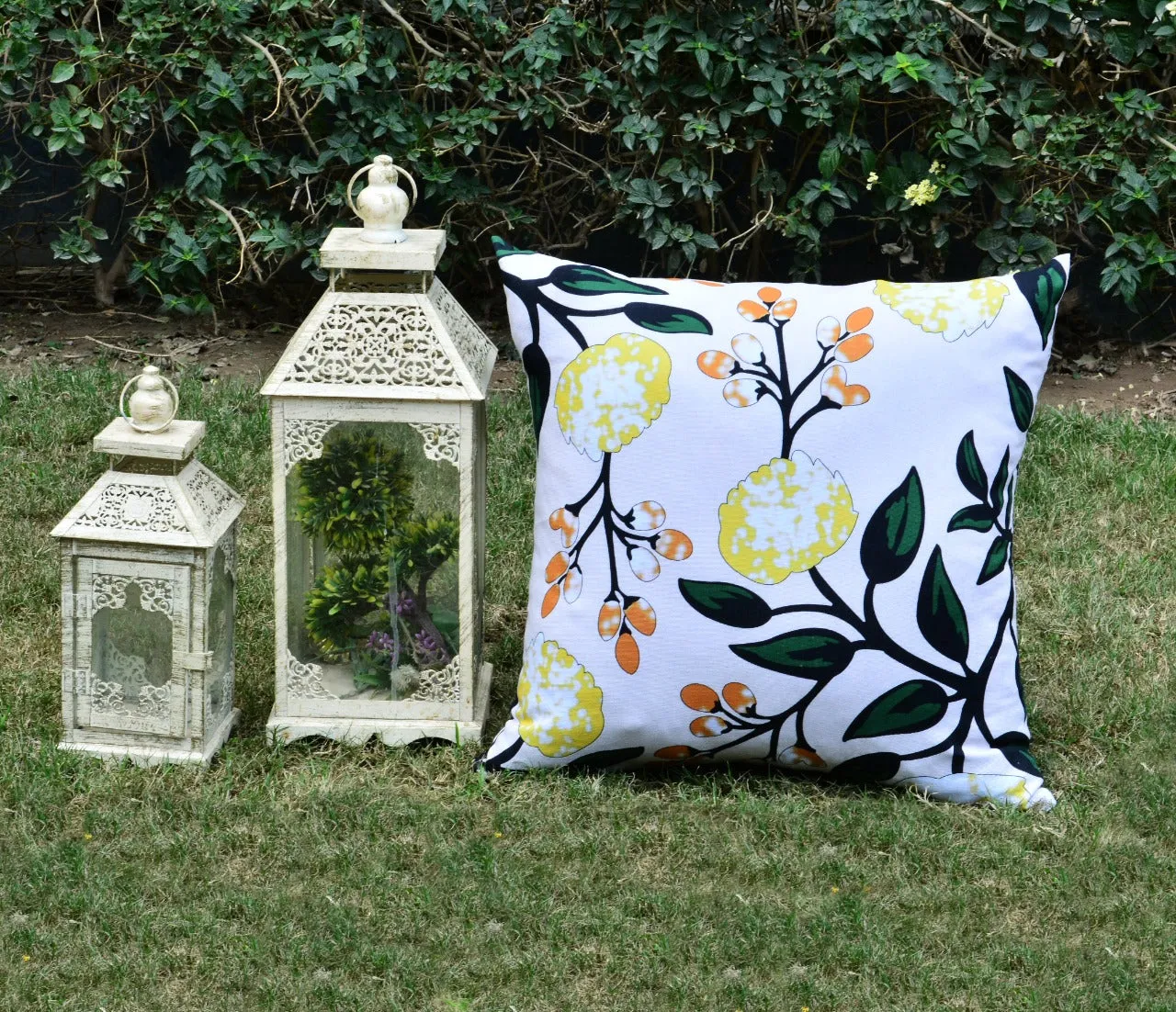 6 PCs Digital Printed Duck Cushions-Blooming