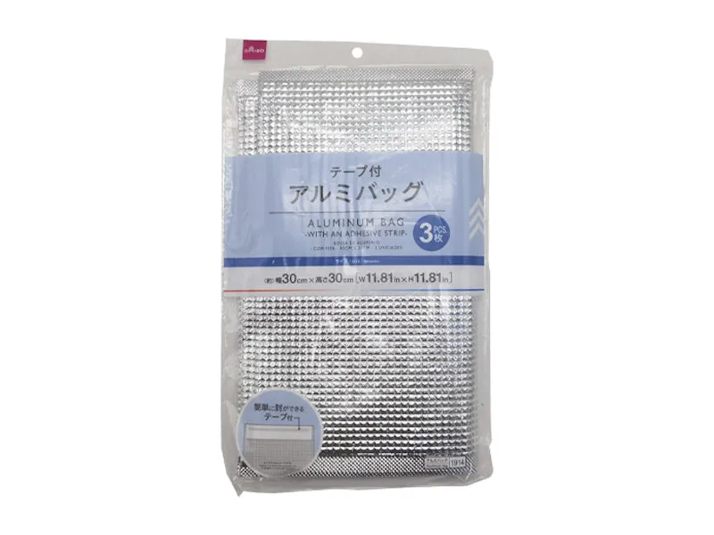 Aluminum Bag with an Adhesive Strip 30cm x 30cm