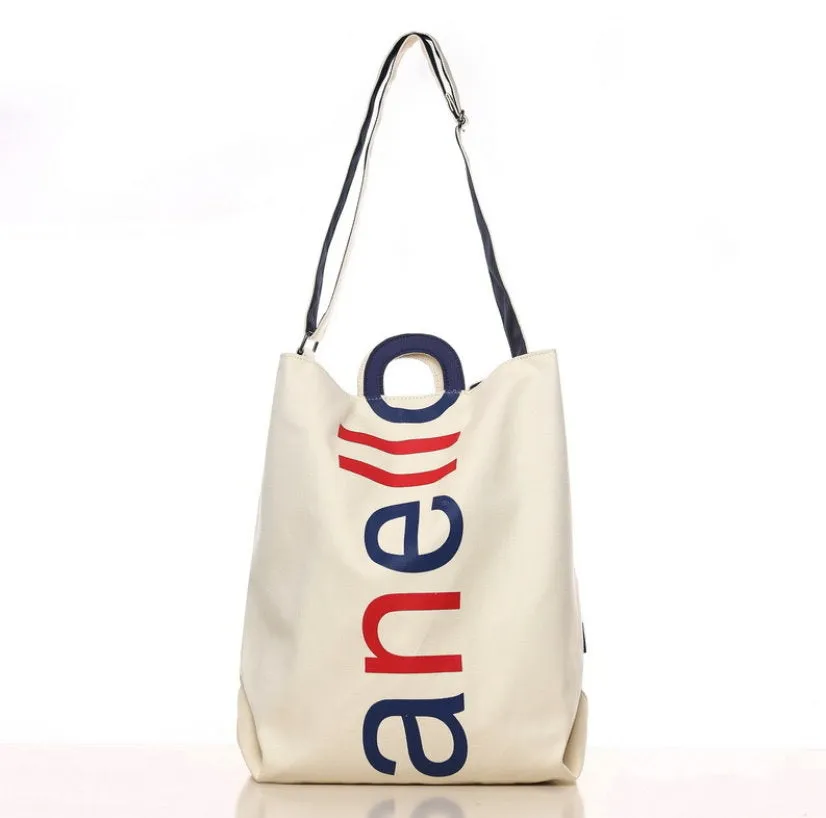 Anello 2 Way Shoulder canvas tote Bag 13 color to choose