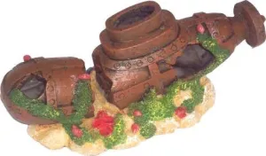 AQUARIUM DECOR SUBMARINE WRECK