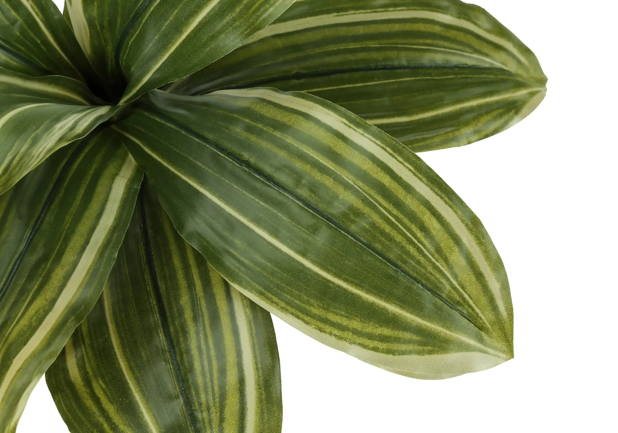 Artificial Plant, 17" Tall, Dracaena, Indoor, Faux, Fake, Table, Greenery, Potted, Real Touch, Decorative, Green Leaves, Black Pot