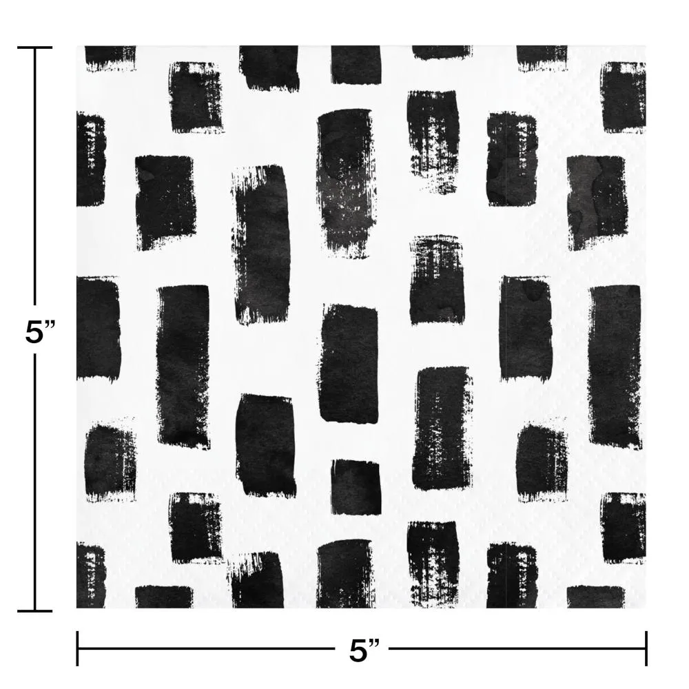 Artistic Abstract 3-Ply Beverage Napkin (24/Pkg)