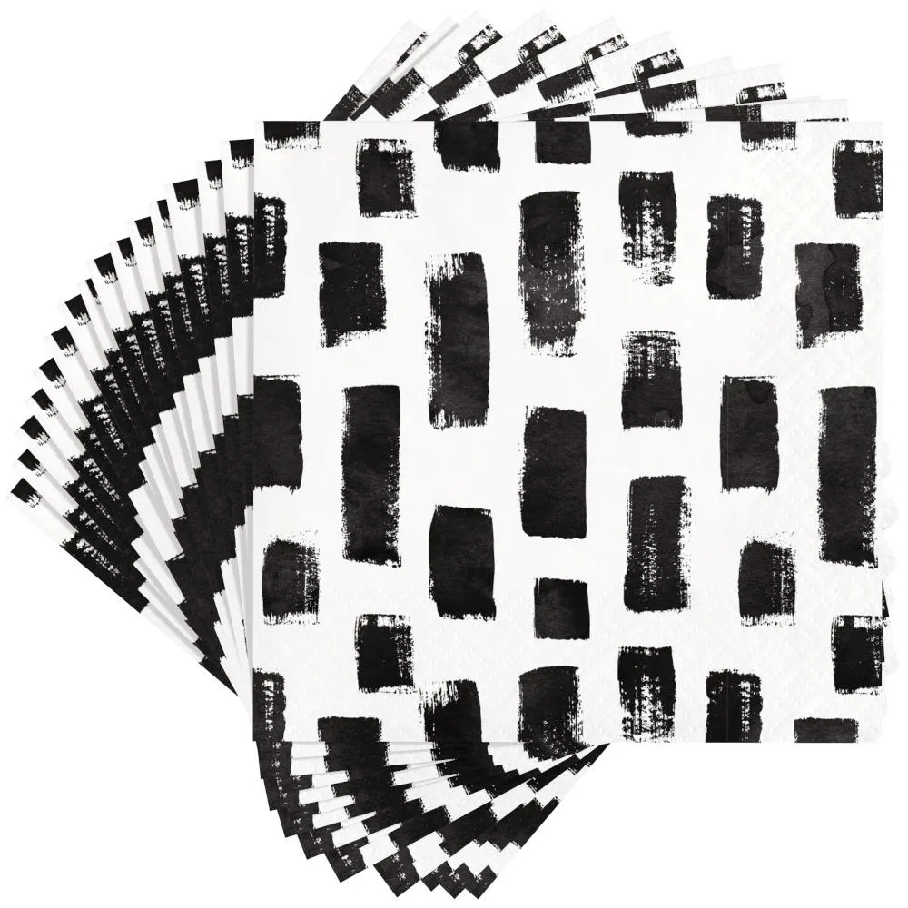 Artistic Abstract 3-Ply Beverage Napkin (24/Pkg)