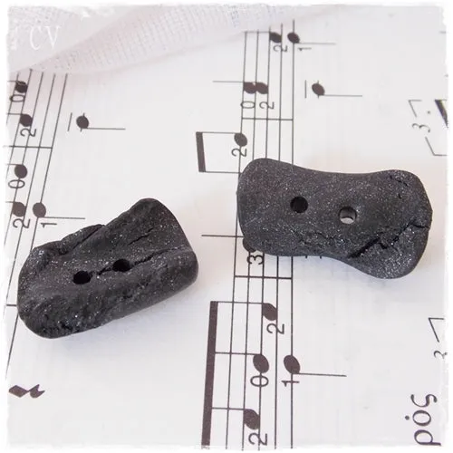 Artistic Black Buttons