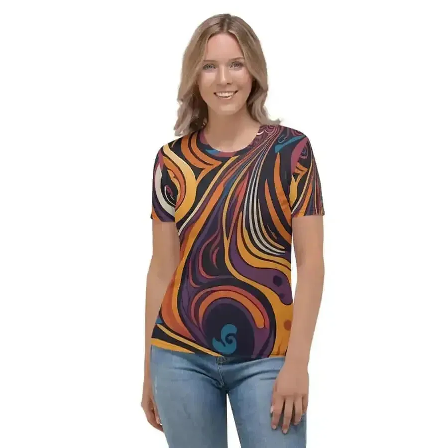 Artistic flair: women’s t-shirt