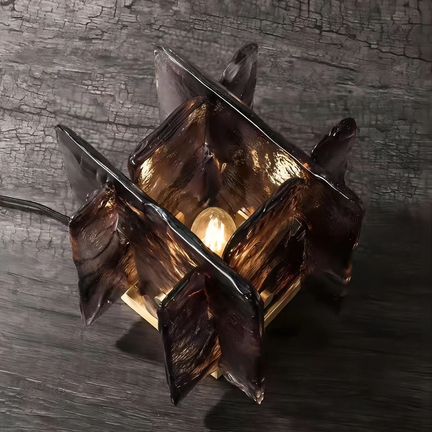 Artistic Glass Table Lamp