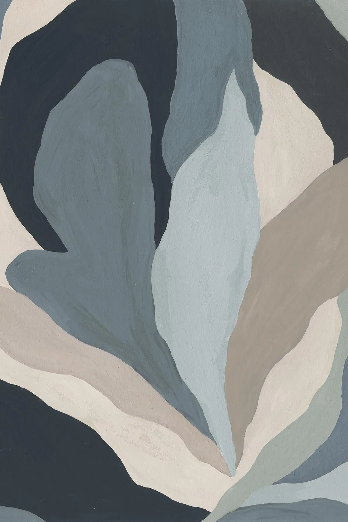 Artistic Petals Dusty Blue