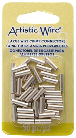 Artistic Wire Large Crimp Tubes 10mm Non-Tarnish for 12ga 50pcs