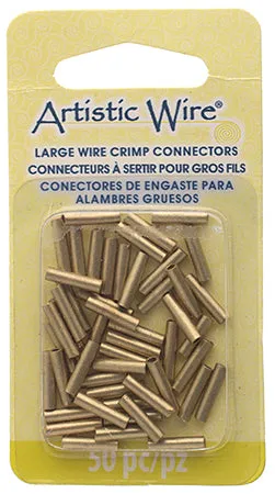 Artistic Wire Large Crimp Tubes 10mm Non-Tarnish  For 16ga 50pcs