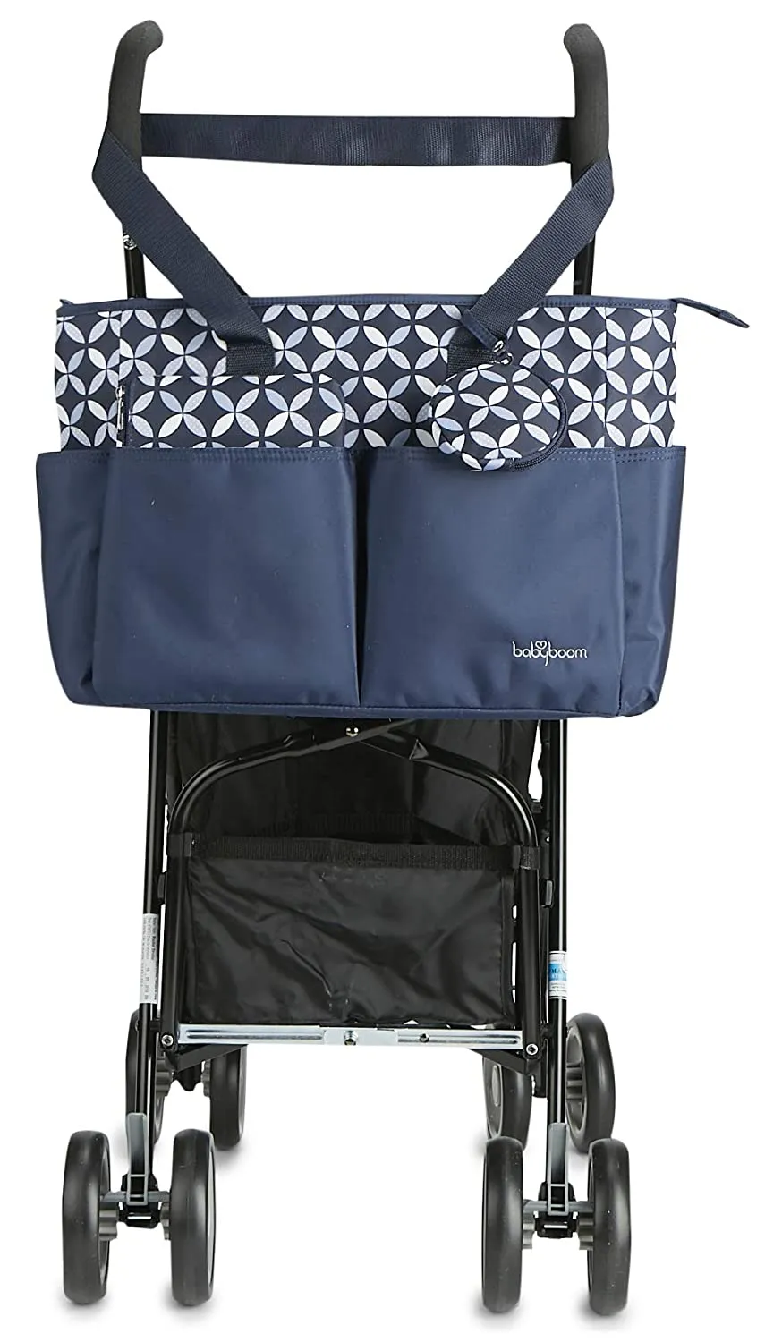 Baby Boom Ivy 4Piece Tote Diaper Bag Set, Navy, One Size