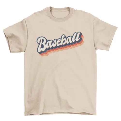 Baseball colorful t-shirt
