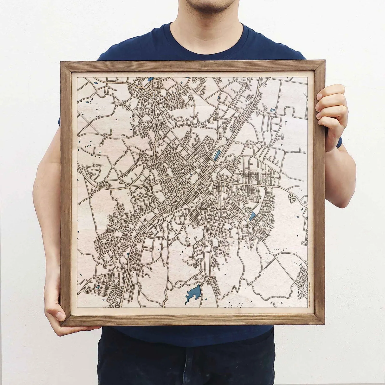 Bendigo Wooden Map