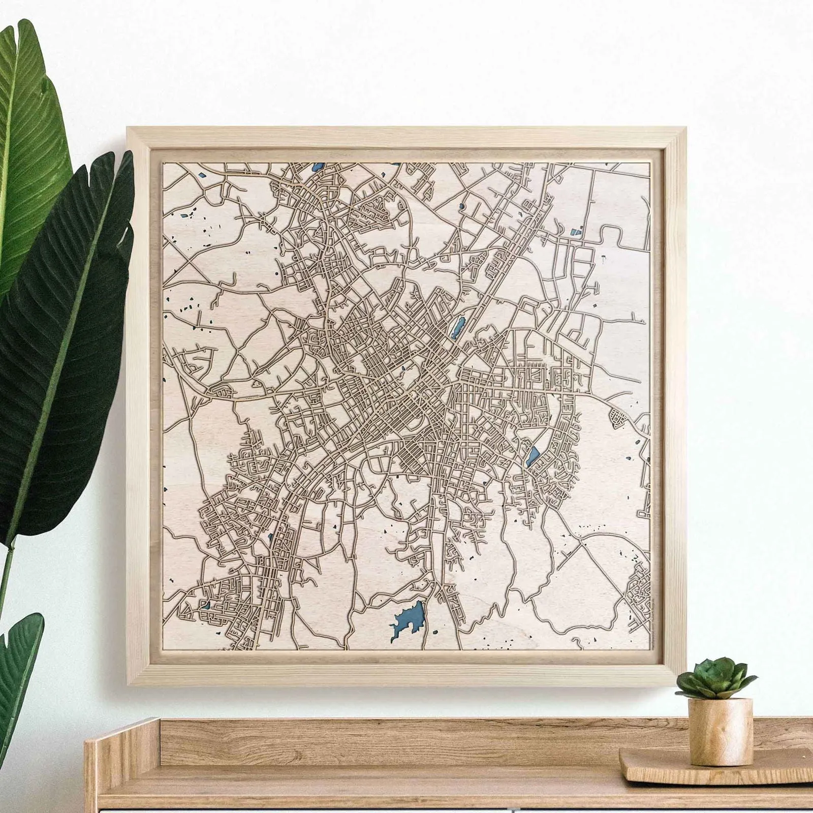 Bendigo Wooden Map