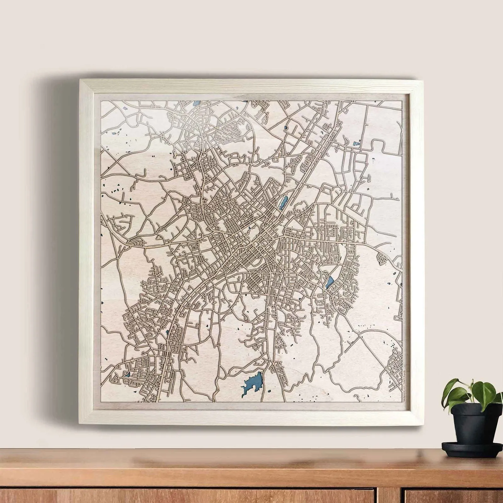 Bendigo Wooden Map