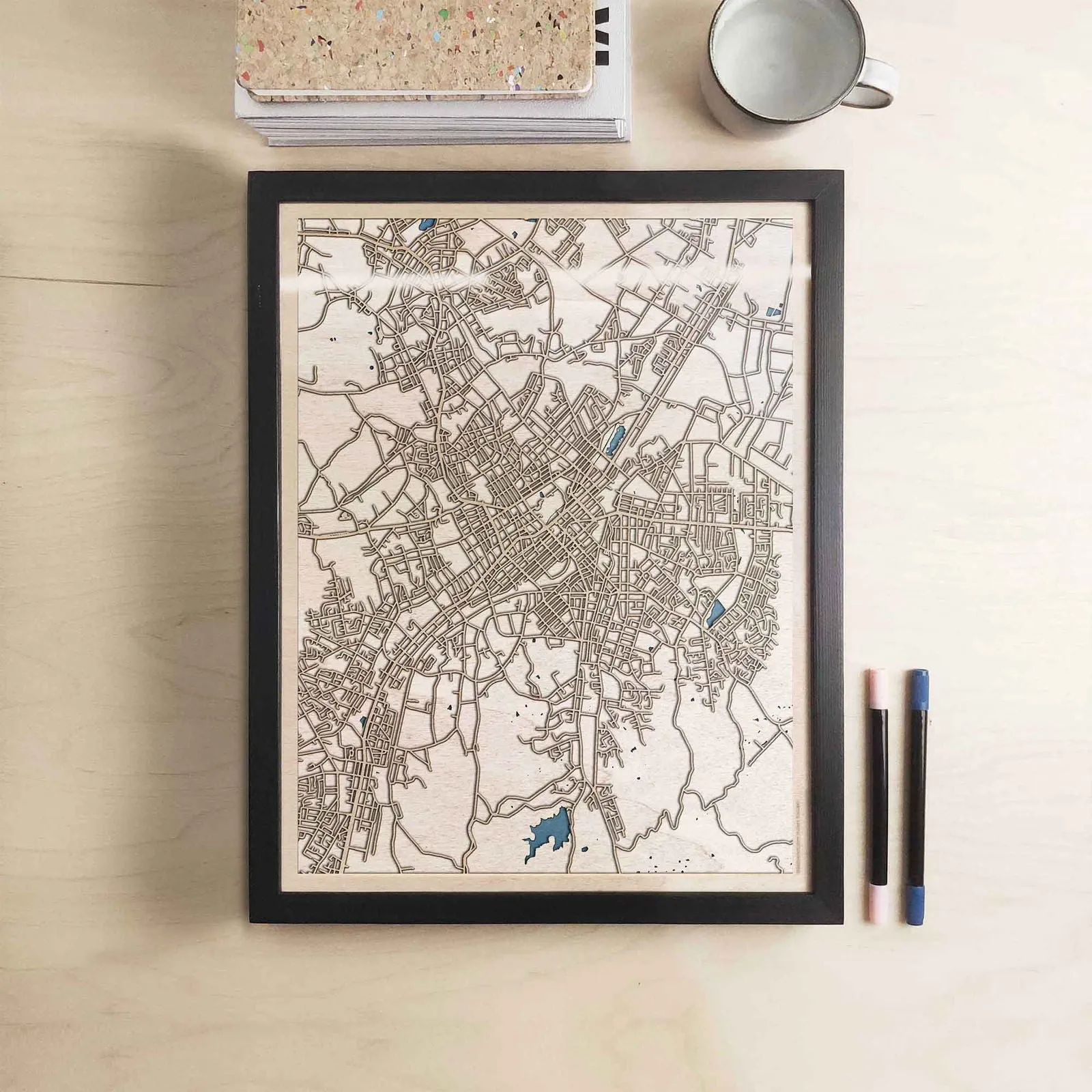 Bendigo Wooden Map