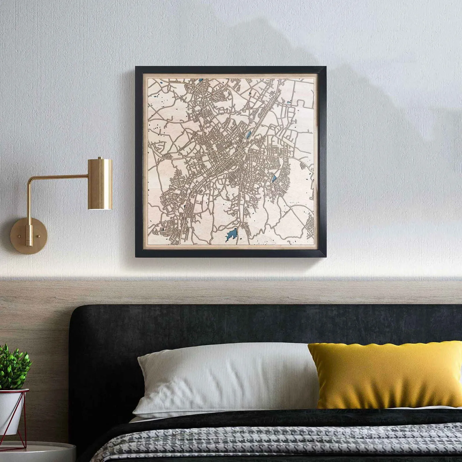 Bendigo Wooden Map