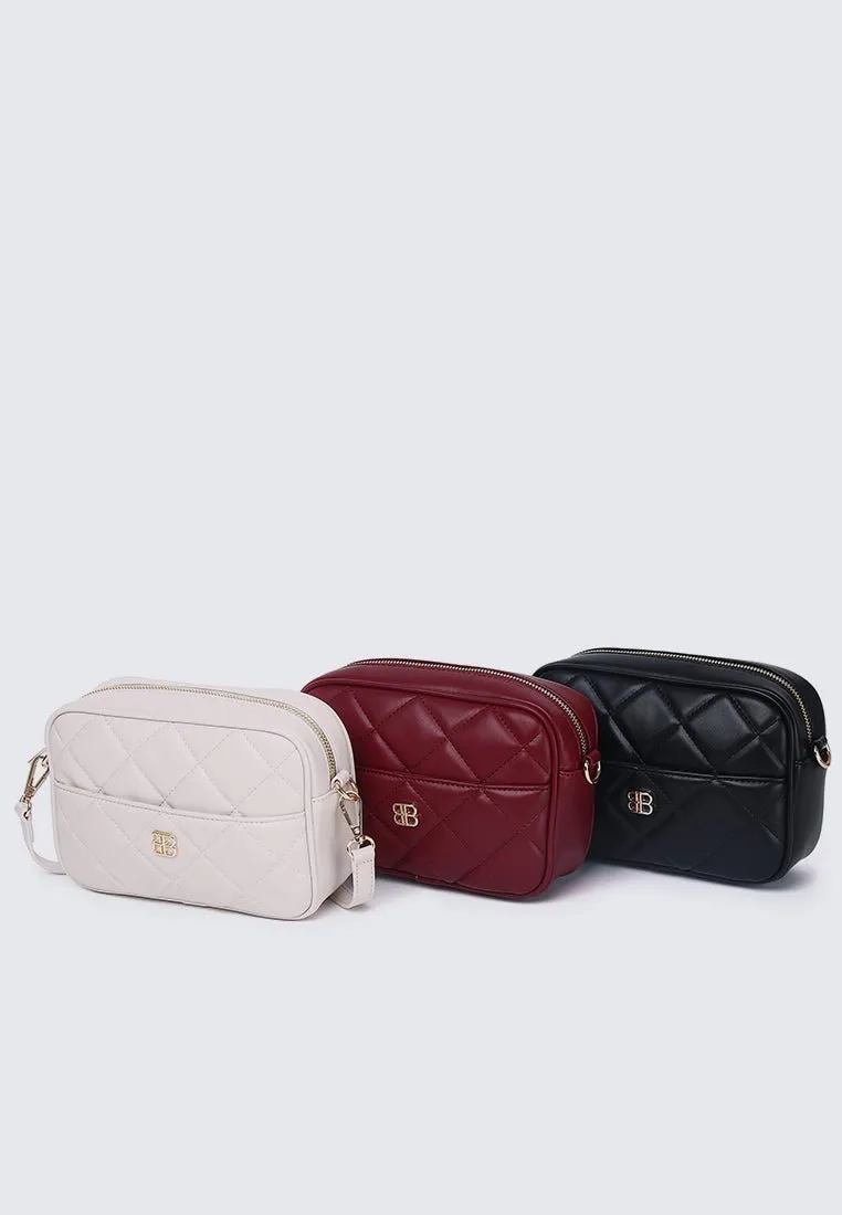 Bianca Shoulder Bag In Burgundy