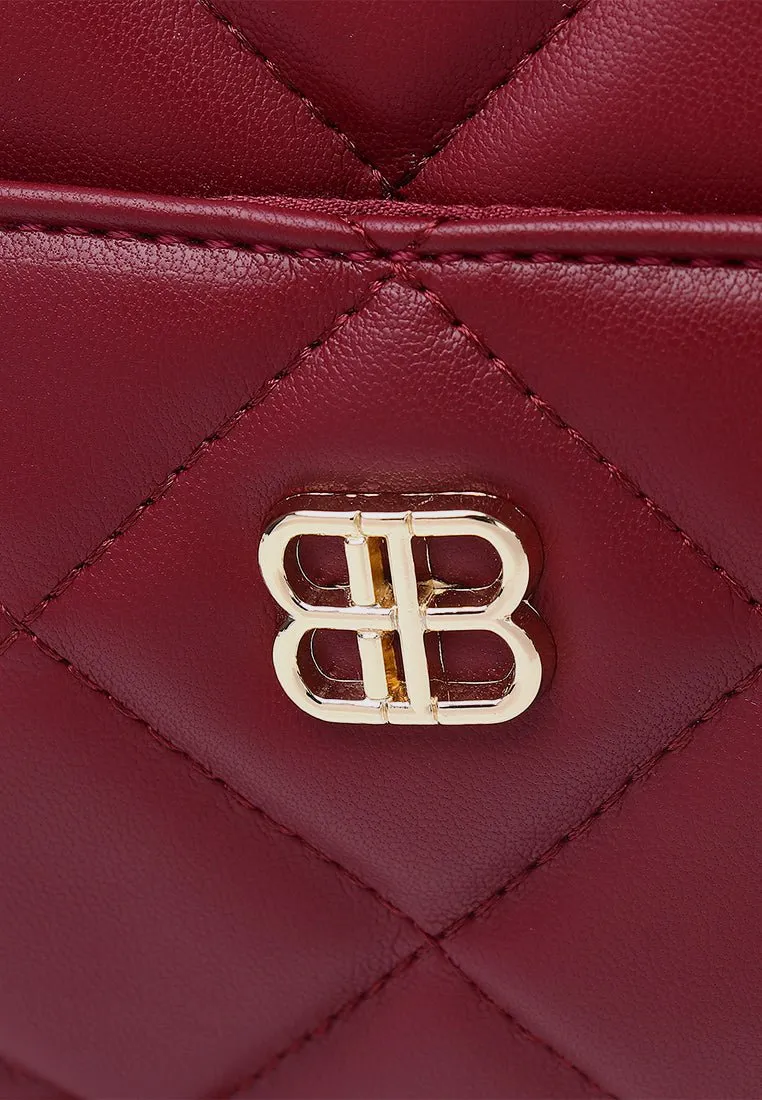 Bianca Shoulder Bag In Burgundy