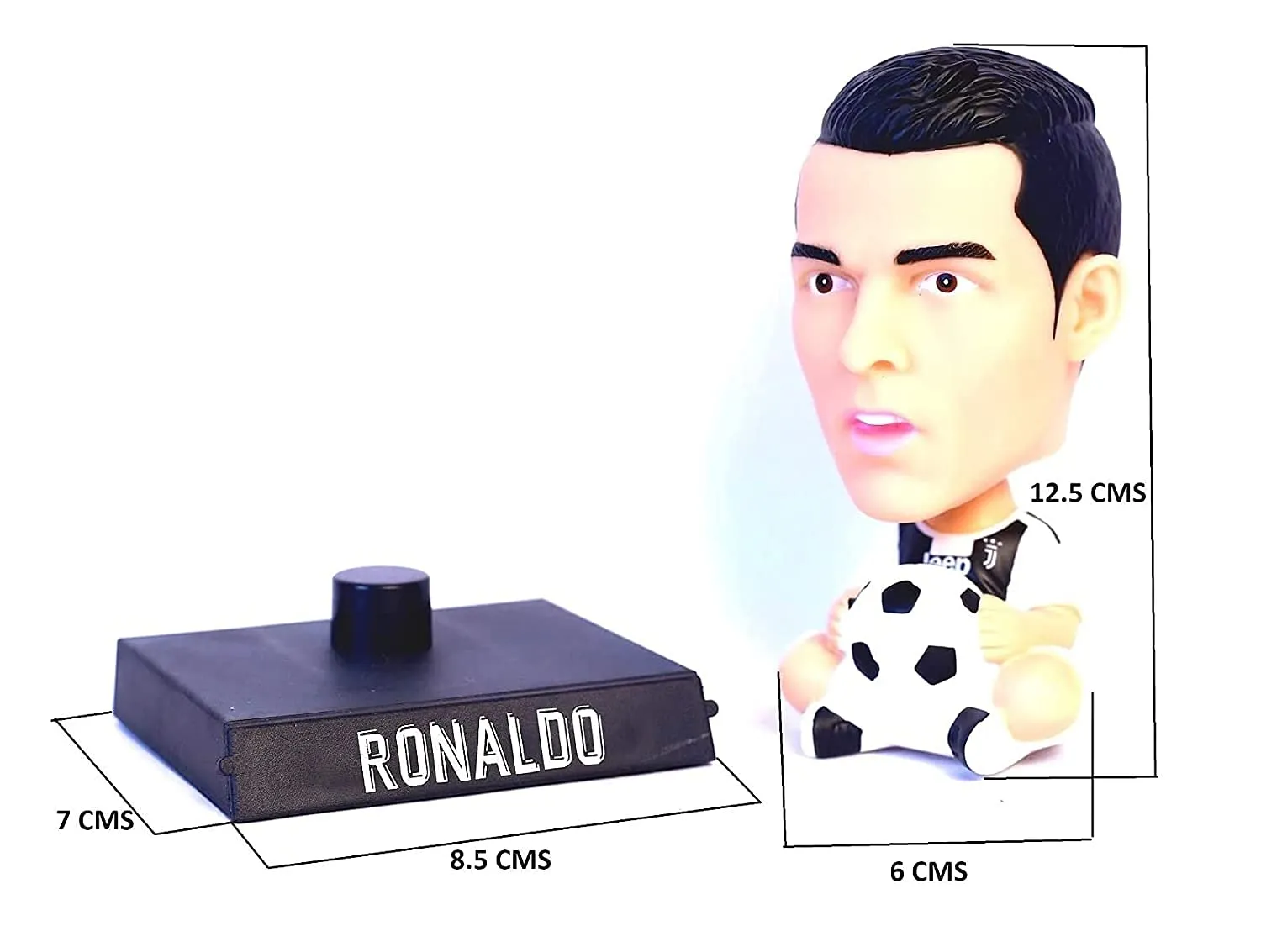 BOBBLE HEADS FOR CARS_RONALDO JUVENTUS  Action Figure Bobble | 13CM |