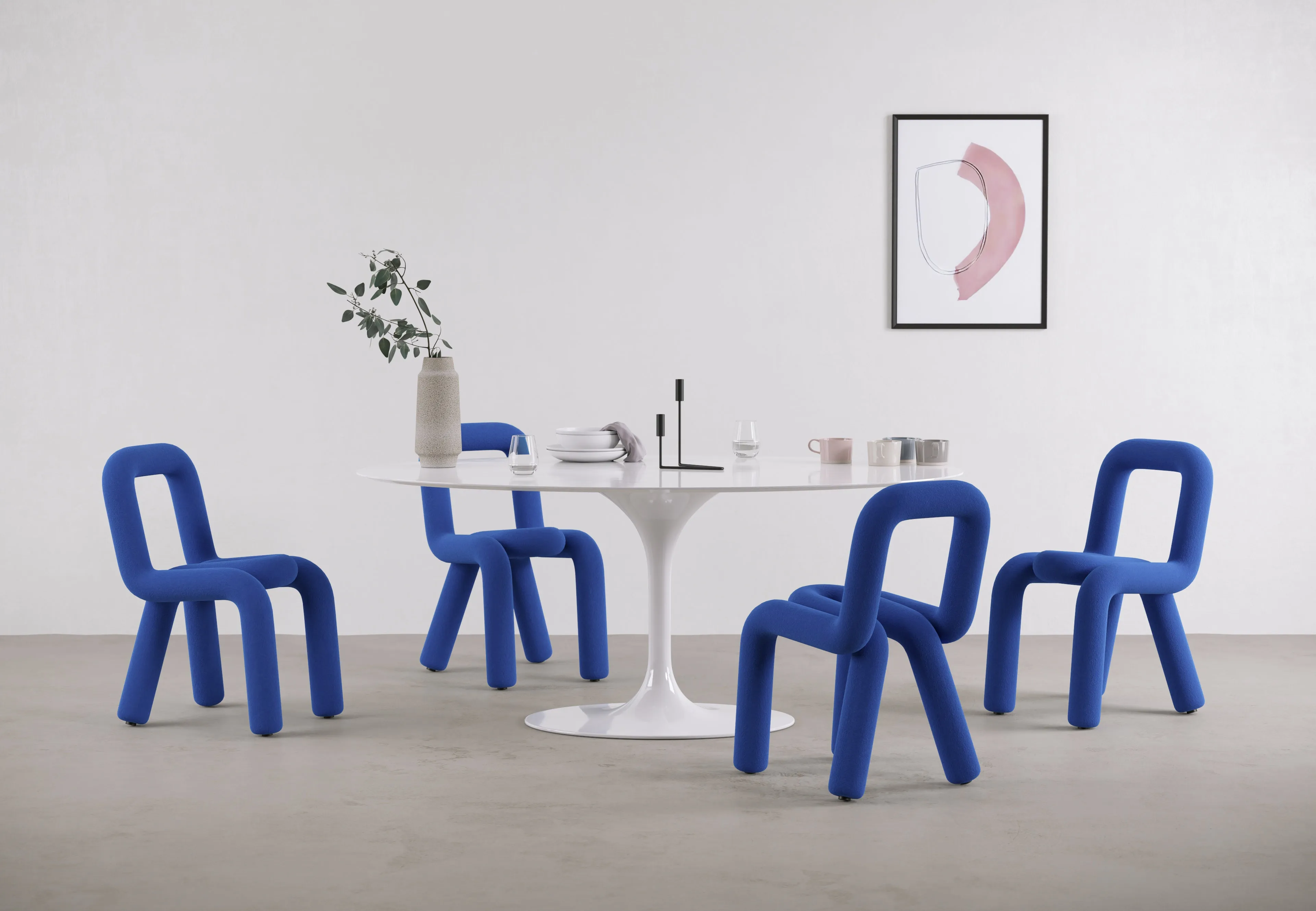 Bold - Bold Chair, Ultramarine Wool