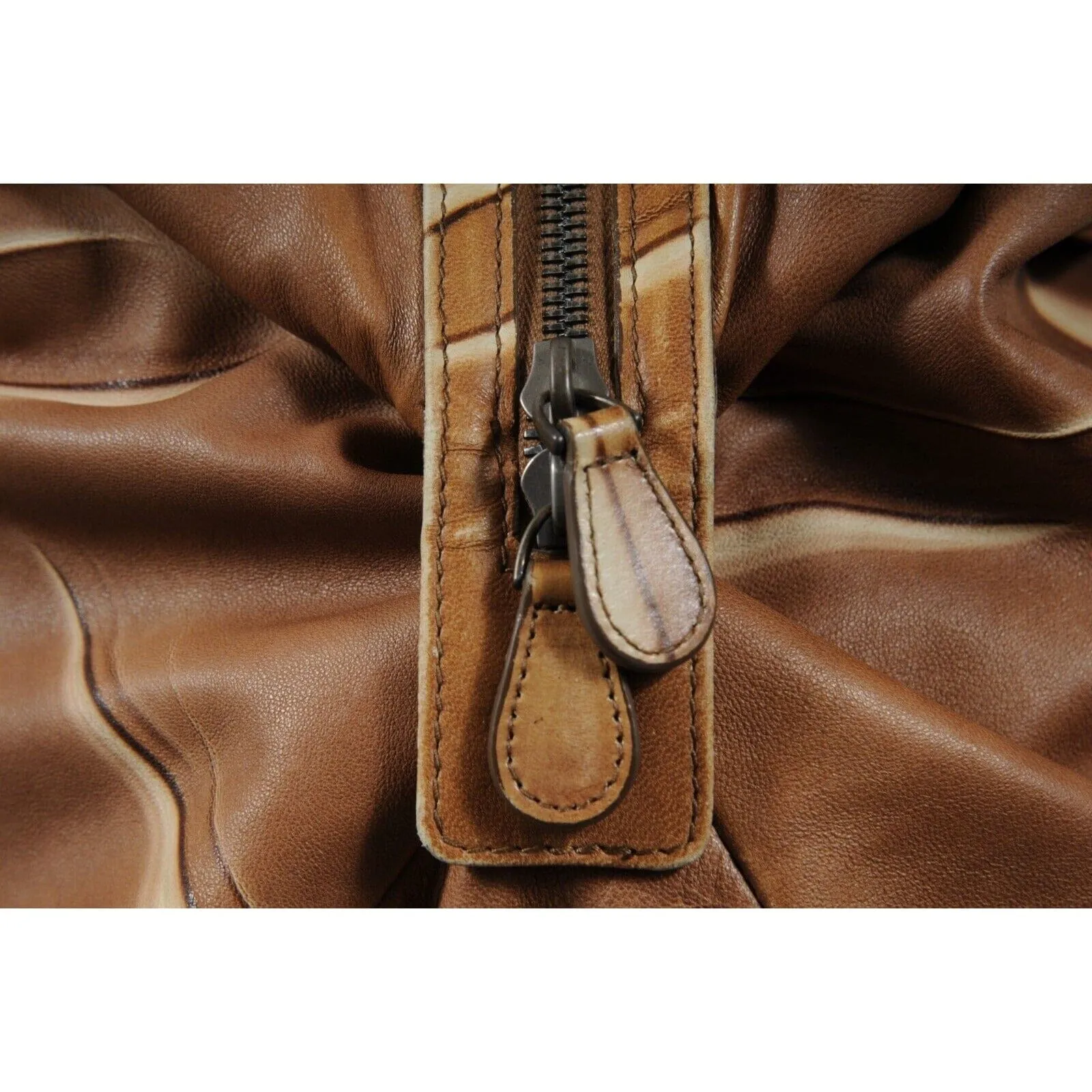Bottega Veneta Womens Hobo Shoulder Intrecciato Light Brown Tan Leather Bag