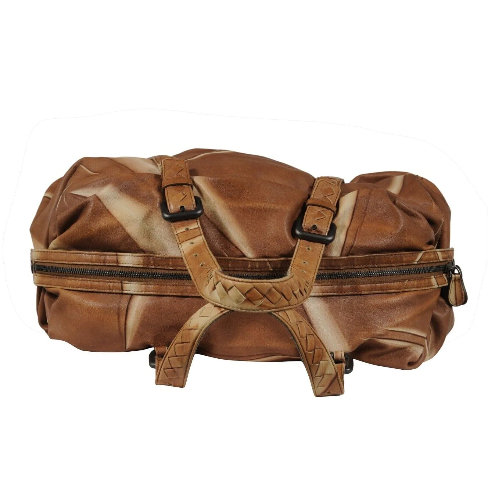 Bottega Veneta Womens Hobo Shoulder Intrecciato Light Brown Tan Leather Bag