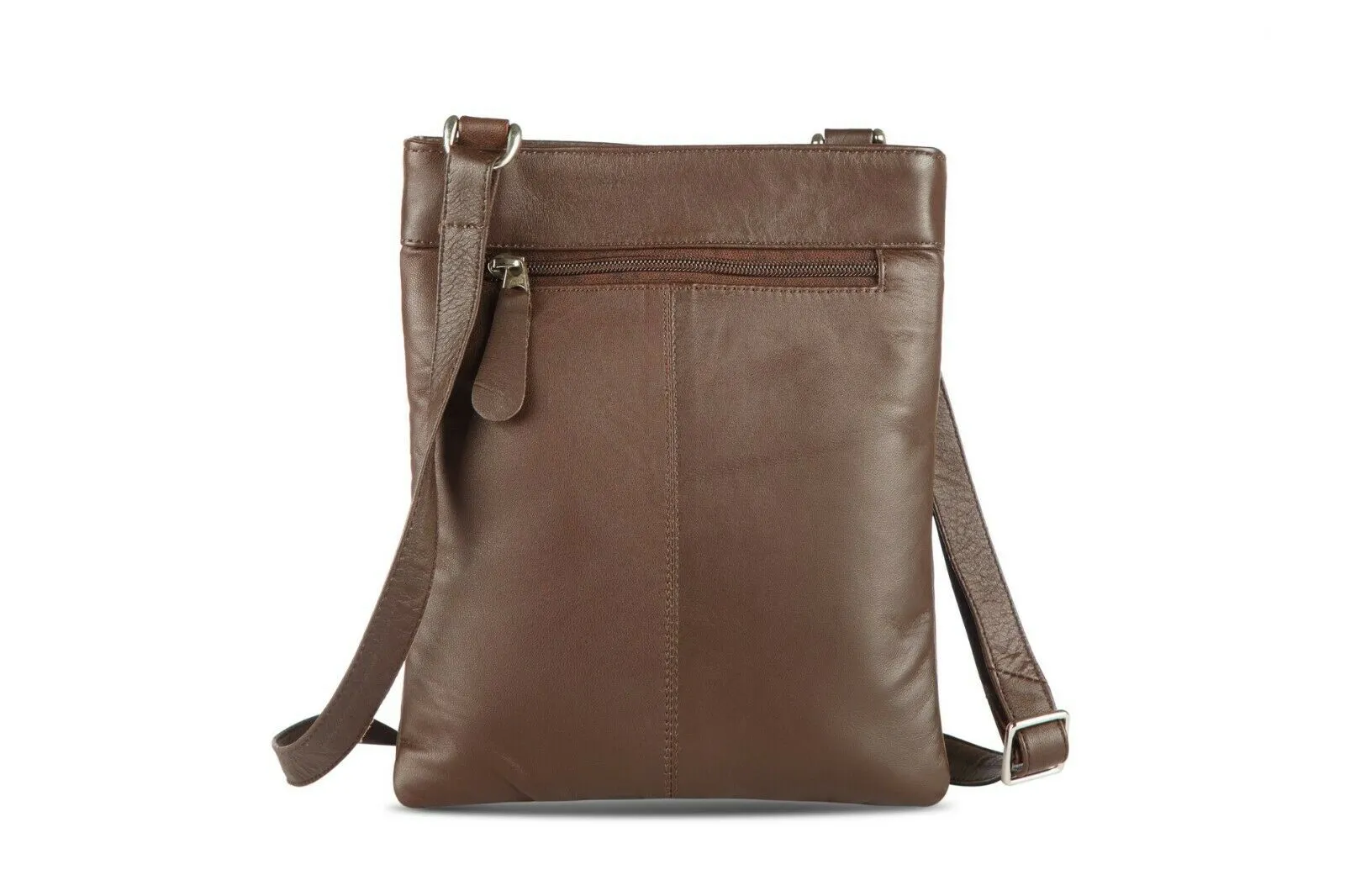 Brown Shoulder Soft Ladies Gents Cross Body Bag