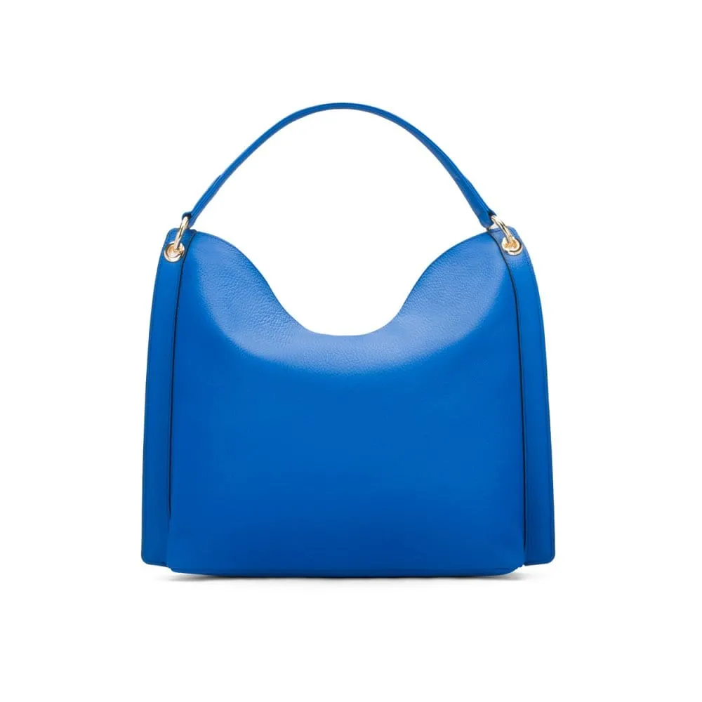 Carol Ann Slouchy Leather Shoulder Bag - Cobalt