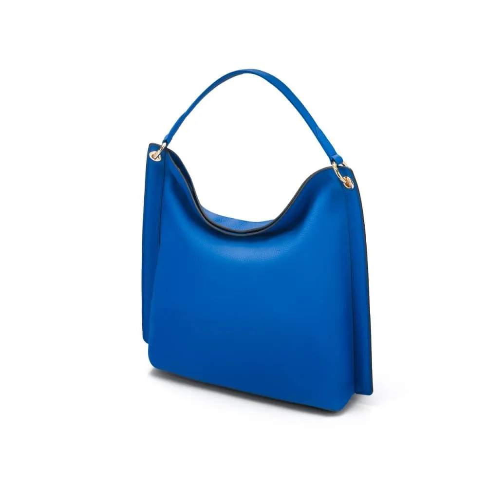 Carol Ann Slouchy Leather Shoulder Bag - Cobalt