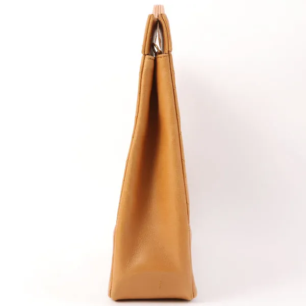 Chanel Around 1990 Made Turn-Lock 2Way Chain Bag Camel