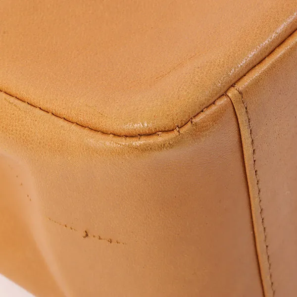 Chanel Around 1990 Made Turn-Lock 2Way Chain Bag Camel