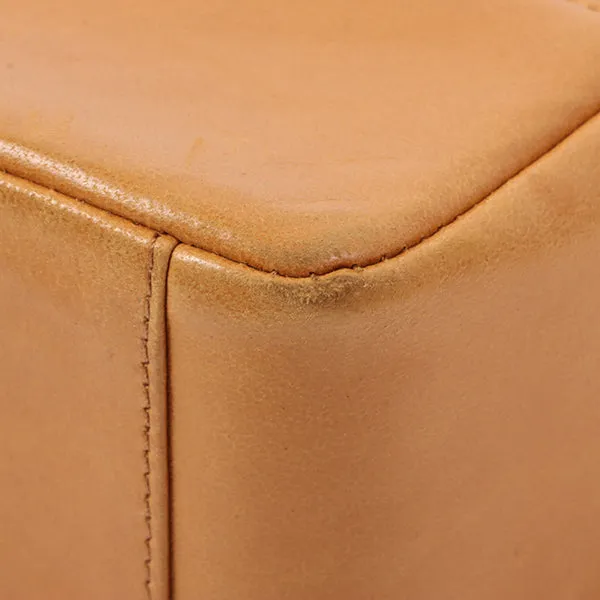 Chanel Around 1990 Made Turn-Lock 2Way Chain Bag Camel