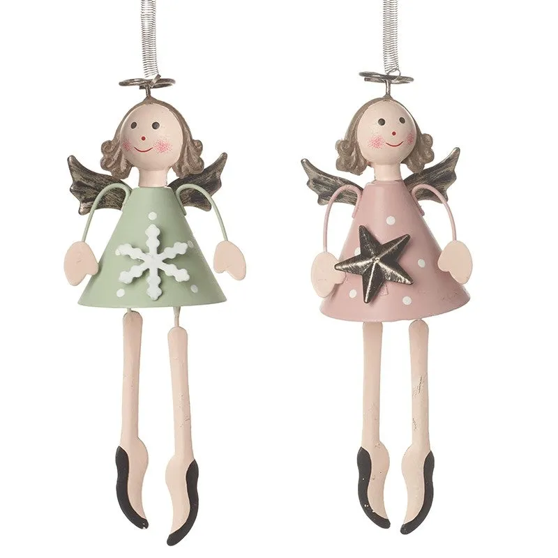Christmas Hanging Metal Angels