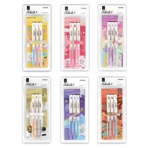 Color pencil KUTSUWA Culiculi Japan Rotary type painting 3 colors without sharpener DE001