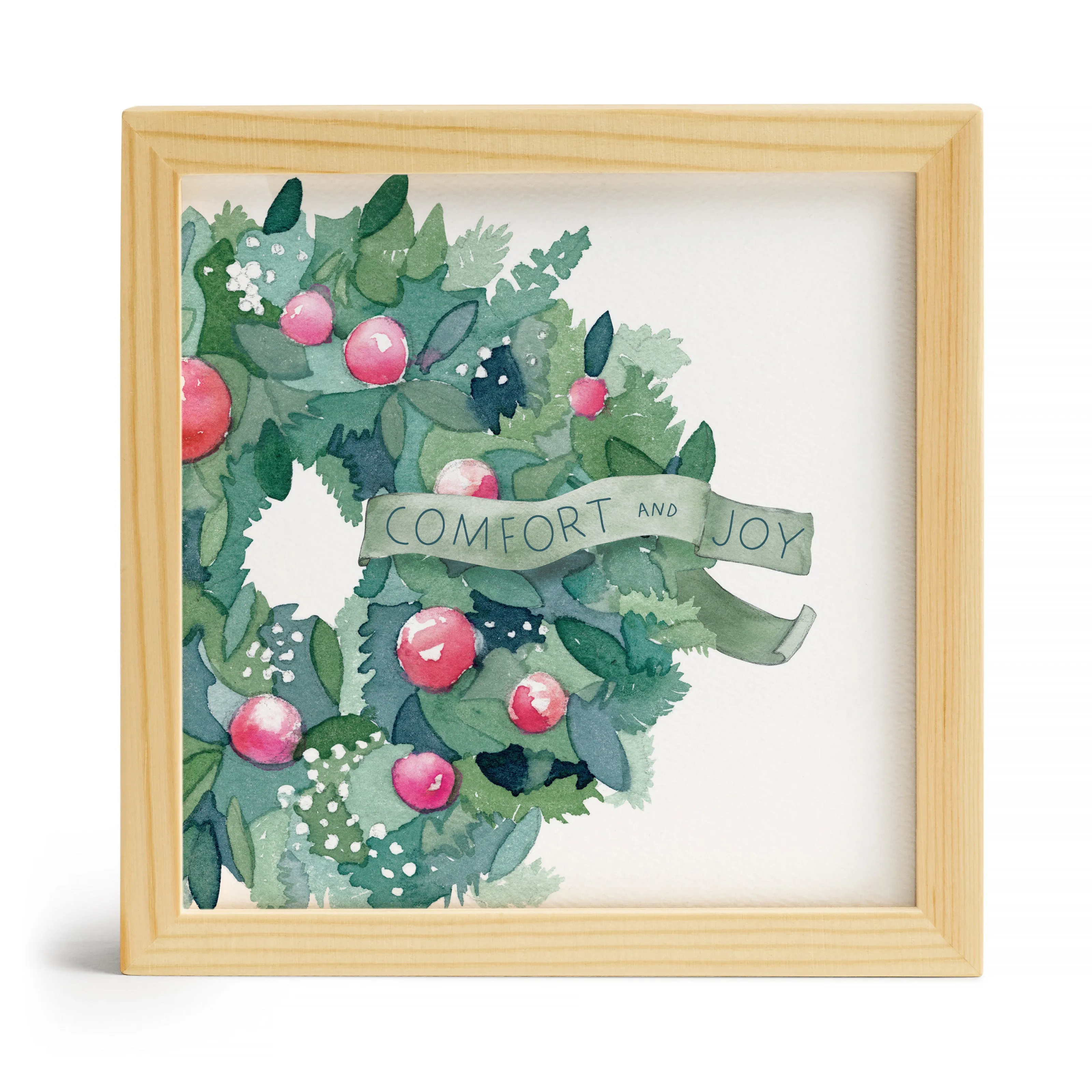 Comfort & Joy Wreath Little Print