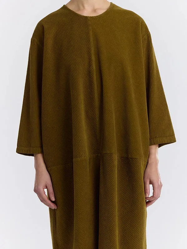Corduroy Radiant Dress - Olive