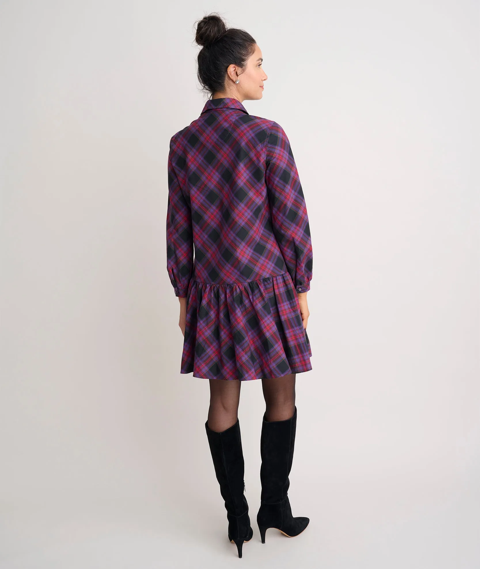 Cotton Plaid Reese Shirt Dress