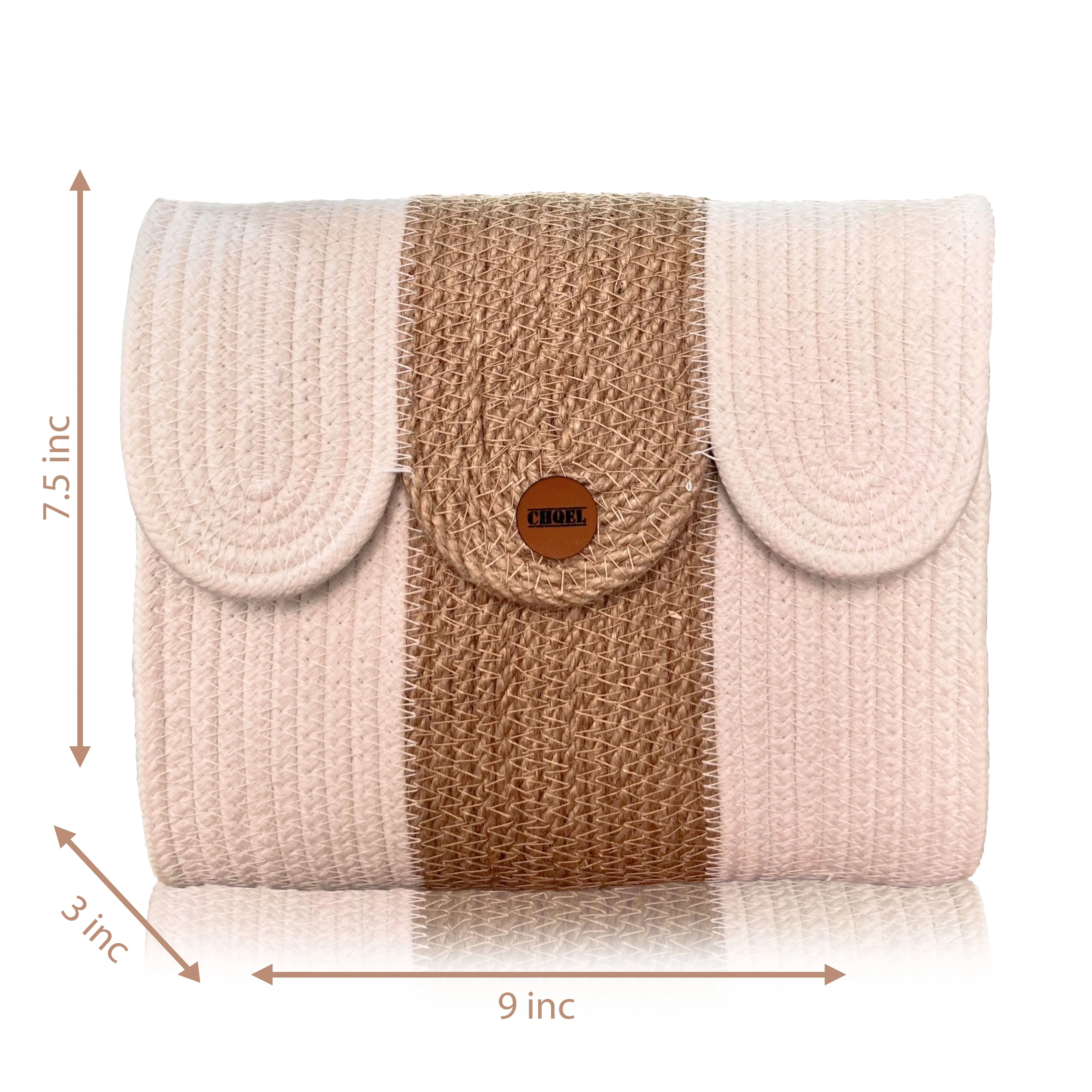 Cotton Rope Clutch Bag for Evening & Wedding (ELEGANT)