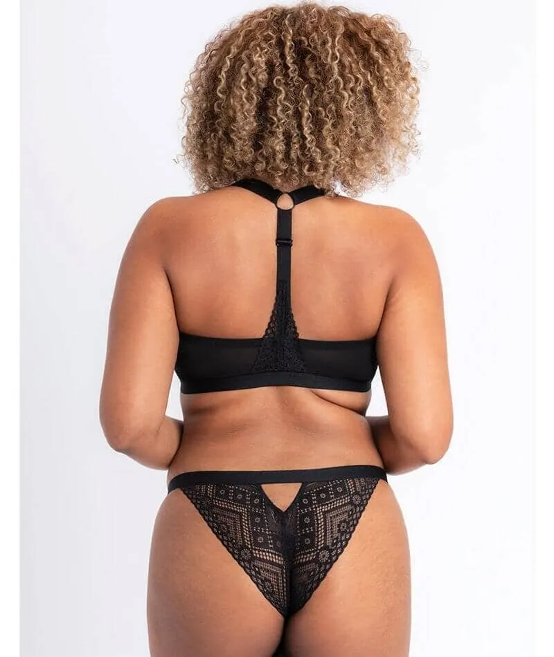 Curvy Kate Front and Centre Brazilian Brief - Black