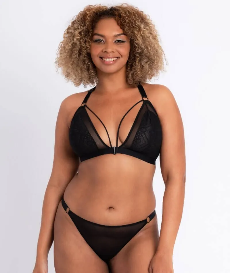 Curvy Kate Front and Centre Brazilian Brief - Black