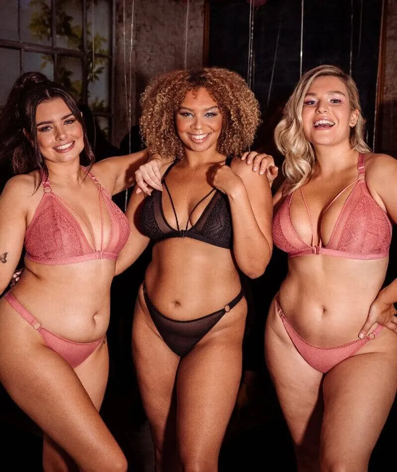 Curvy Kate Front and Centre Brazilian Brief - Black