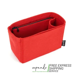 Custom Size Bag Organizer with Zipper Side Pouch and Single Bottle Holder